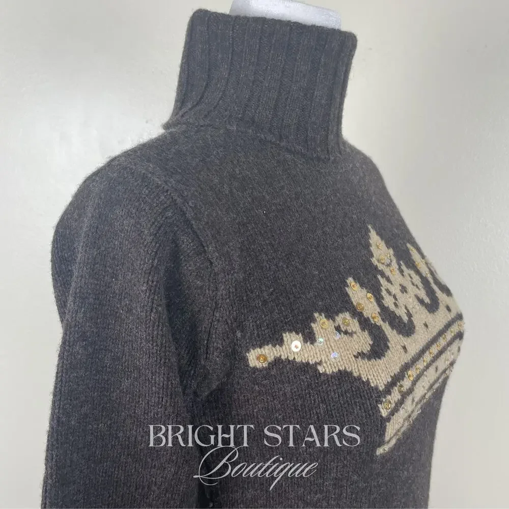 Extremely Rare Lambswool Turtleneck Sweater ASO Lorelai Gilmore Girls Crown VTG